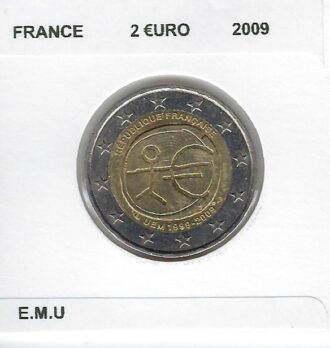 France 2009 2 EURO E.M.U COMMEMORATIVE SUP