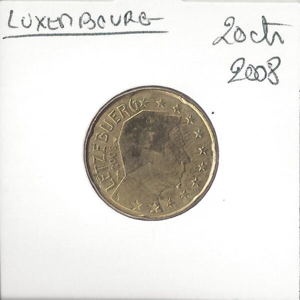 Luxembourg 2008 20 CENTIMES SUP
