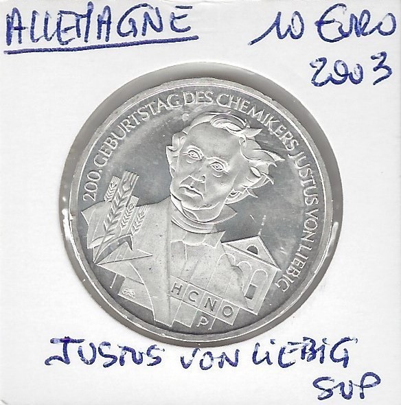 Allemagne 2003 10 EURO JUSTUS VAN LIEBIG