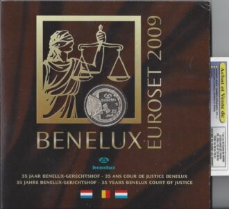 BENELUX 2009 COFFRET 3 SERIES x 8 monnaies Belgique - Luxembourg et Pays-bas BU