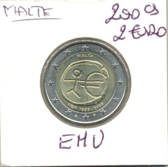MALTE 2009 2 Euro COMMEMORATIVE E.M.U