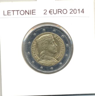 LETTONIE 2014 2 EURO SUP