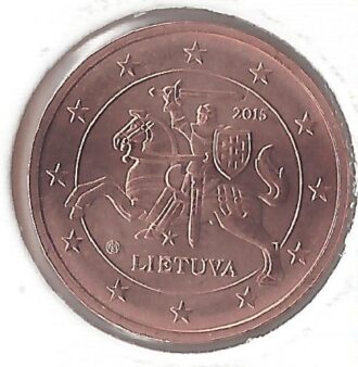 LITHUANIE 2 CENTIMES 2015