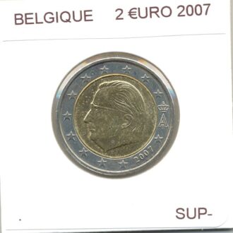 BELGIQUE 2007 2 EURO SUP-