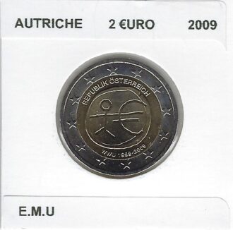 AUTRICHE 2009 2 EURO Commemorative E.M.U SUP
