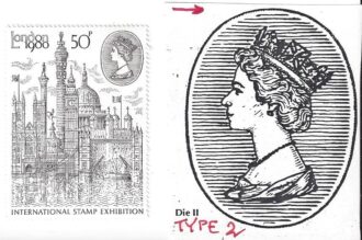 Grande Bretagne Yvert 931a LONDON 1980 "Type II" 50 penny NEUF** Gomme D'Origine