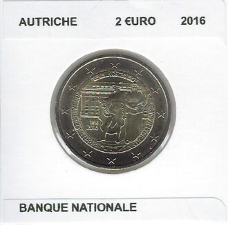 AUTRICHE 2016 2 EURO Commemorative BANQUE NATIONALE SUP