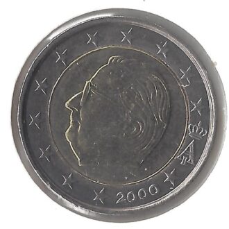 Belgique 2000 2 EURO SUP