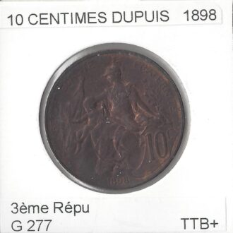 10 CENTIMES DUPUIS 1898 TTB+