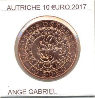 AUTRICHE 2017 10 EURO ANGE GABRIEL SUP