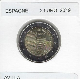 ESPAGNE 2019 2 EURO COMMEMORATIVE AVILLA SUP