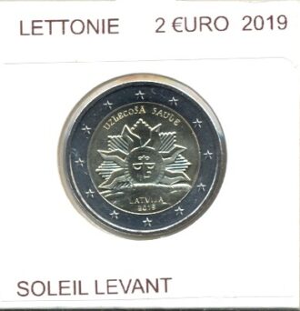 LETTONIE 2019 2 EURO COMMEMORATIVE SOLEIL LEVANT SUP