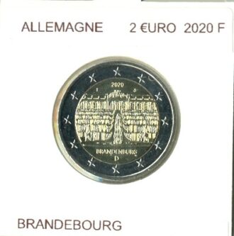 ALLEMAGNE 2020 F 2 EURO COMMEMORATIVE BRANDEBOURG SUP