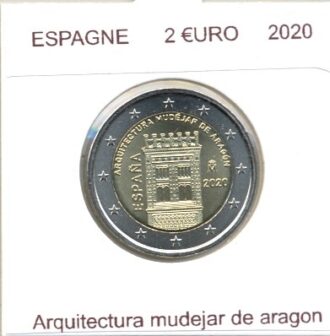 ESPAGNE 2020 2 EURO COMMEMORATIVE ARQUITECTURA MUDEJAR DE ARAGON SUP
