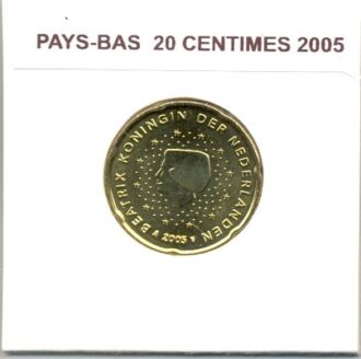 HOLLANDE ( PAYS-BAS) 2005 20 CENTIMES SUP