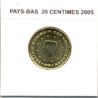HOLLANDE ( PAYS-BAS) 2005 20 CENTIMES SUP