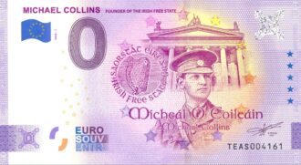 IRLANDE 2020-1 MICHAEL COLLINS VERSION ANNIVERSAIRE BILLET SOUVENIR 0 EURO TOURISTIQUE NEUF
