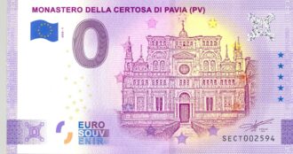 ITALIE 2020-1 MONASTERO DELLA CERTOSA DI PAVIA BILLET SOUVENIR 0 EURO TOURISTIQUE NEUF