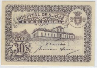 PORTUGAL 30 CENTAVOS HOSPITAL DE S. JOSE 1920 SPL