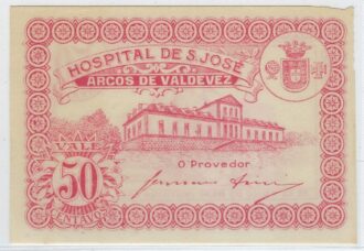 PORTUGAL 50 CENTAVOS HOSPITAL DE S. JOSE 1920 TTB+