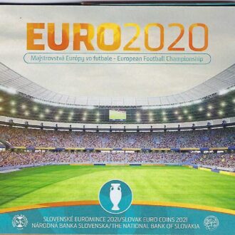 SLOVAQUIE 2021 UEFA SERIE 8 MONNAIES ET UNE MEDAILLE BU