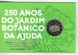 PORTUGAL 2018 2 EURO COMMEMORATIVE 250 ANS JARDIN BOTANIQUE B.E