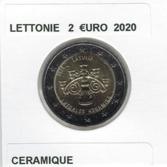LETTONIE 2020 2 EURO COMMEMORATIVE CERAMIQUE SUP-