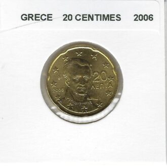 GRECE 2006 20 CENTIMES SUP-