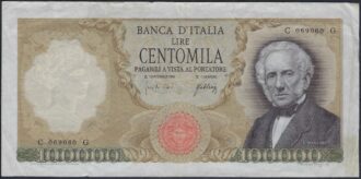ITALIE 100000 LIRE MANZONI 03-07-1967 TTB