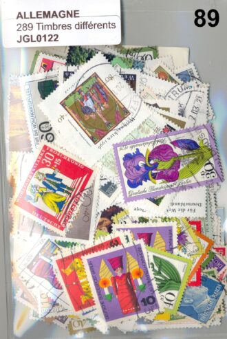 289 TIMBRES ALLEMAGNE DIFFERENTS OBLITERES *89