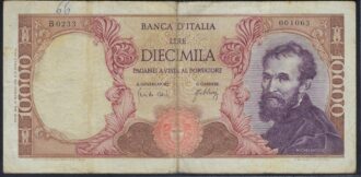 ITALIE 10000 LIRE 20-3-1966 B0233 TTB-