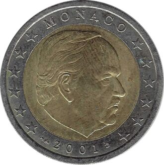 MONACO 2001 2 EURO TTB+