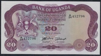 UGANDA 20 SHILLINGS 1966 SERIE A.24 NEUF