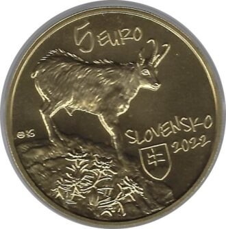 SLOVAQUIE 2022 5 EURO CHAMOIS SUP