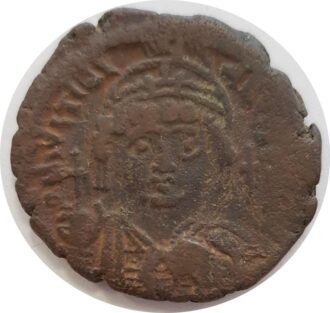 JUSTINIEN (527-565) AE FOLLIS CONSTANTINOPLE