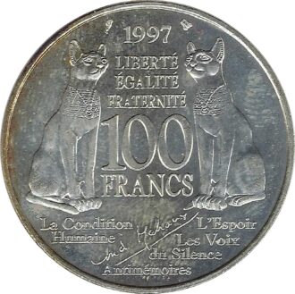 FRANCE 100 FRANCS 1997 ANDRE MALRAUX SUP N2