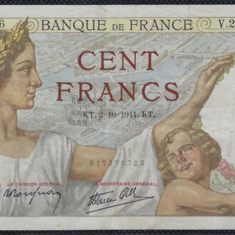 FRANCE 100 FRANCS SULLY 2-10-1941 V.24691 TTB+