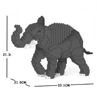 ELEPHANT TROMPE LEVEE DE CHEZ JEKCA JEU DE CONSTRUCTION EN BRIQUES (STYLE LEGO) BOITE NEUVE