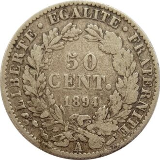FRANCE 50 CENTIMES CERES 1894 A (Paris) TB+ N2