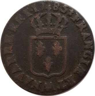 LOUIS XVI (1774-1792) 1 SOL 1785 AA (Metz) TB+
