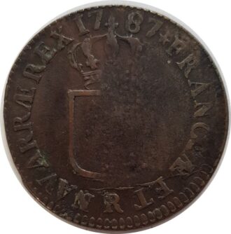 LOUIS XVI (1774-1792) 1 SOL 1787 R (Orléans) TB+