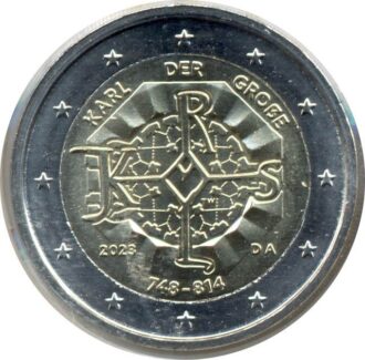 ALLEMAGNE 2023 A 2 EURO COMMEMORATIVE CHARLEMAGNE SUP