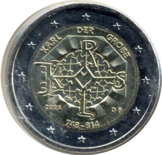 ALLEMAGNE 2023 F 2 EURO COMMEMORATIVE CHARLEMAGNE SUP