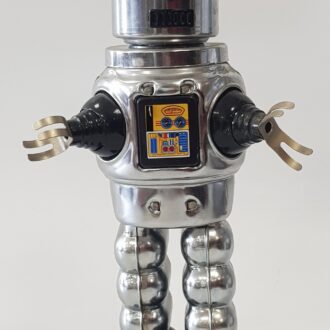 ROBOT TIN WIND-UP HA HA TOY sans boite FONCTIONNE