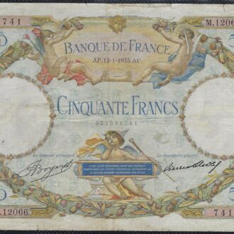 FRANCE 50 FRANCS L.O. MERSON 12-01-1933 M.12066 TB+