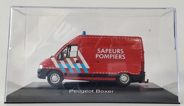 PEUGEOT BOXER SAPEUR POMPIER FOURGON SOLIDO 1/50 AVEC BOITE